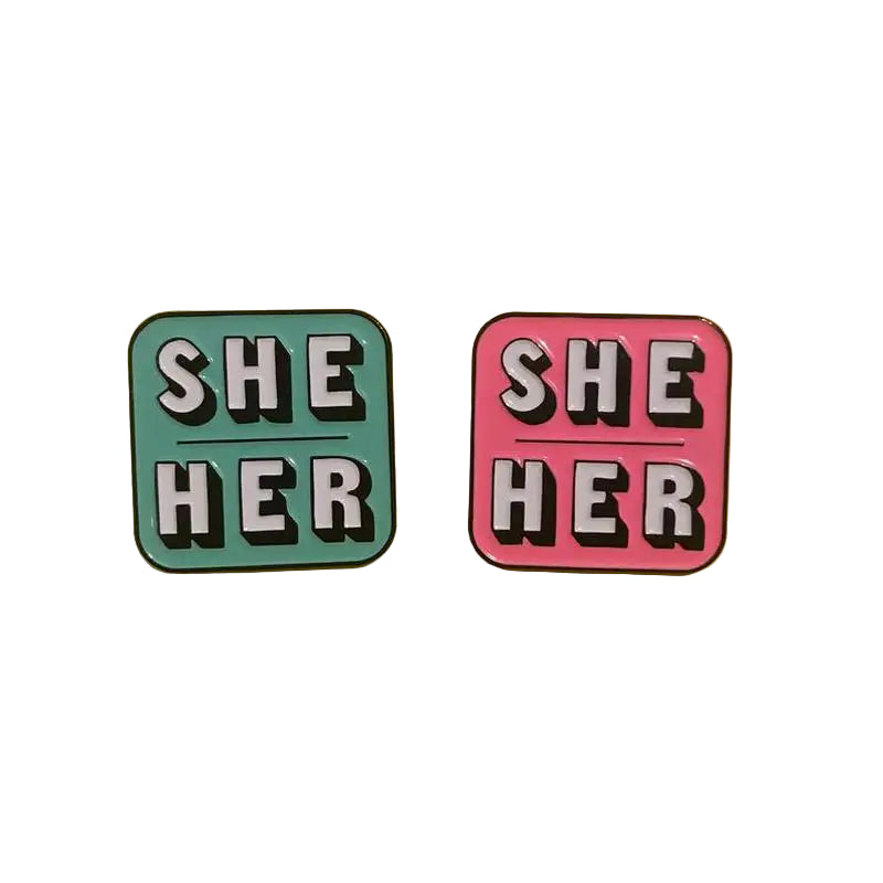 She/Her Brooch