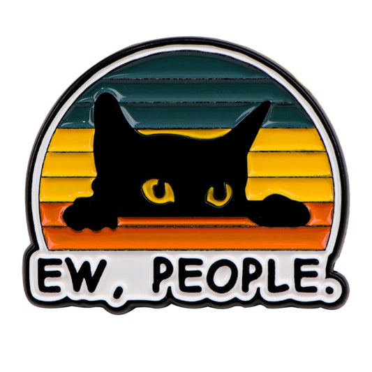 “Ew, People” Cat Brooch
