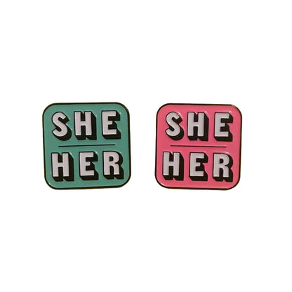She/Her Brooch