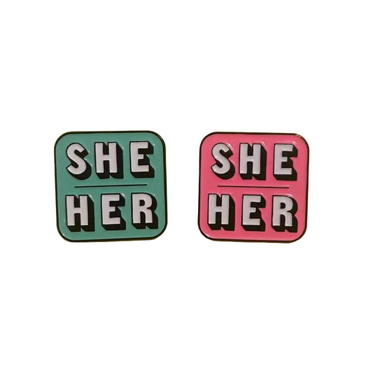 She/Her Brooch