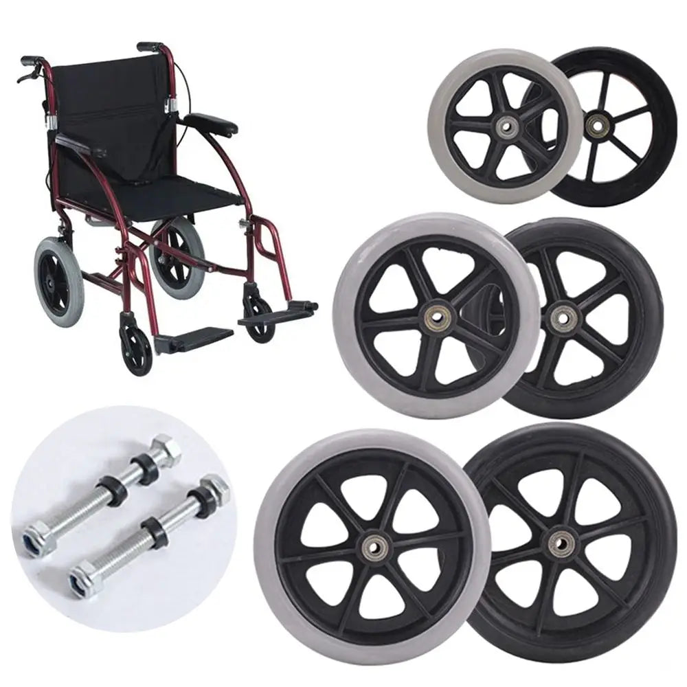 Replacement Solid Rubber Wheels (6–8" Universal)