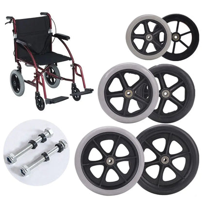 Replacement Solid Rubber Wheels (6–8" Universal)