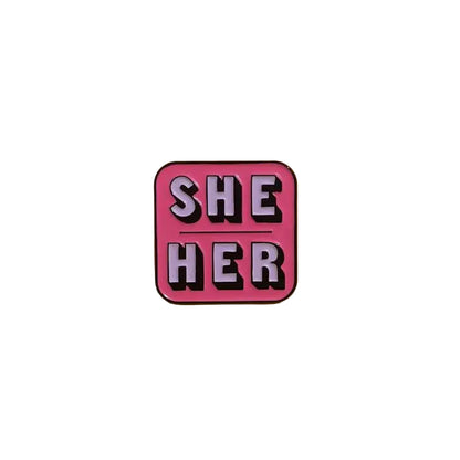 She/Her Brooch